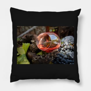 A fine drop in a wine glass Pillow