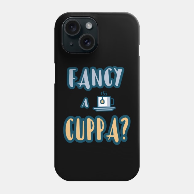 Do You Fancy a Cuppa? Series 4 (black) Phone Case by YJ PRINTART
