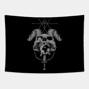 Dying Planet grey Tapestry