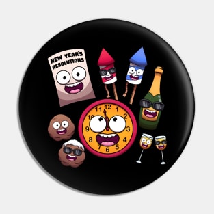 Some Funny New Year Elements Pin