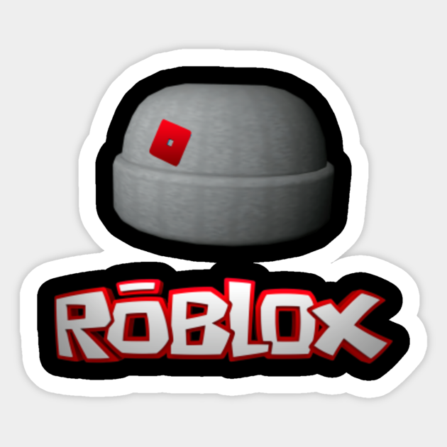 Beanie Hat Roblox Sticker Teepublic - roblox hat decals