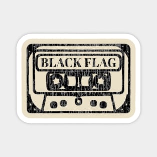 Black flag cassette Magnet