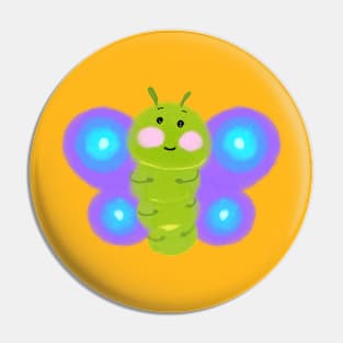 Butterfly caterpillar Pin