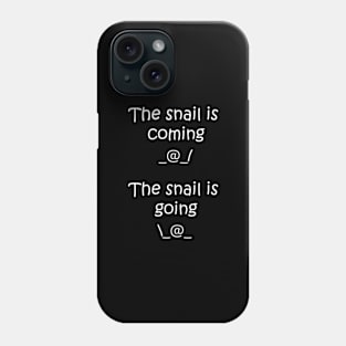 Snail's journey - keyboard animal ... :) - white Phone Case