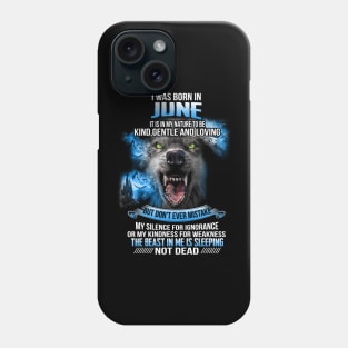 I Was Born In June Phone Case