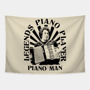 Classic Piano Player 1970s Tapestry