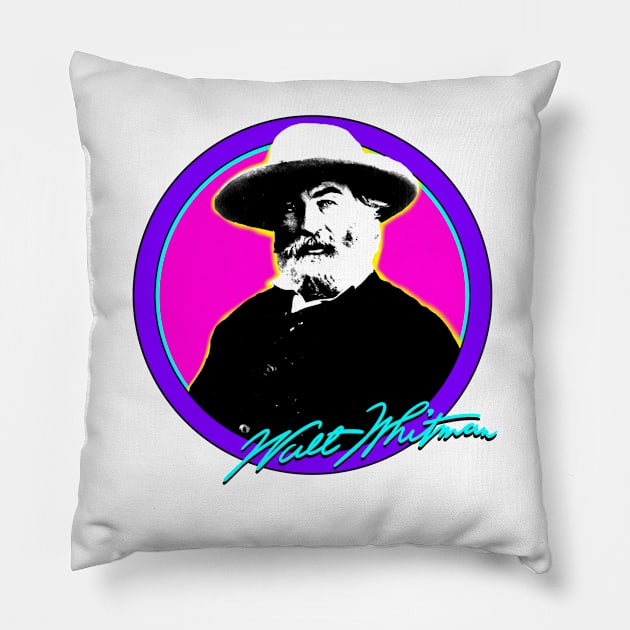 Walt Whitman Pillow by Retro-Matic