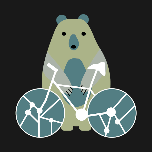 Bear and bike by CocoDes