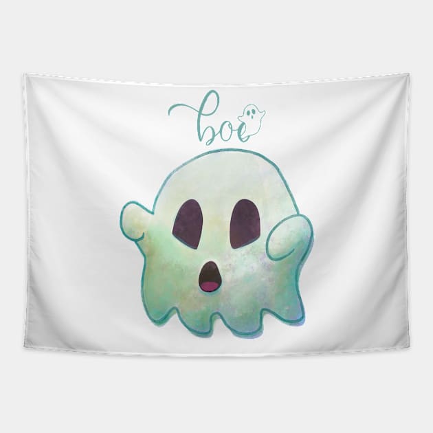 Ghost Of Disapproval Tapestry by HobbyAndArt