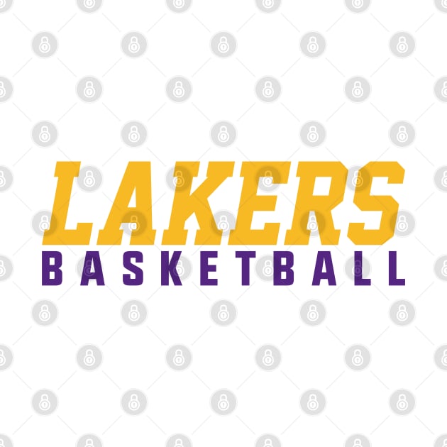 Lakers Basketball Tee by knnthmrctn