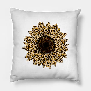 Leopard Sunflower Pillow