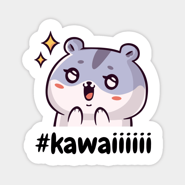 kawaii hamster Magnet by Nikoleart