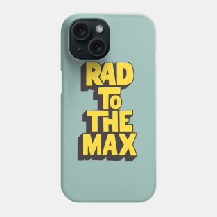 Rad to the Max in Yellow Back and Blue Phone Case