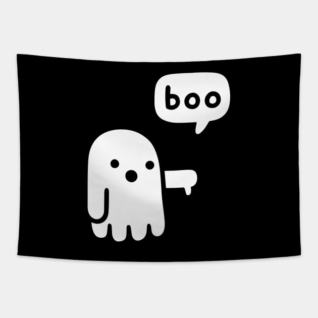 Ghost Boo Tapestry by inkstyl