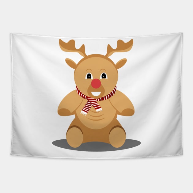 Cartoon Cute Deer Tapestry by SNstore