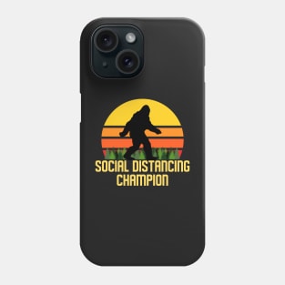 Social Distancing Champion Bigfoot Phone Case