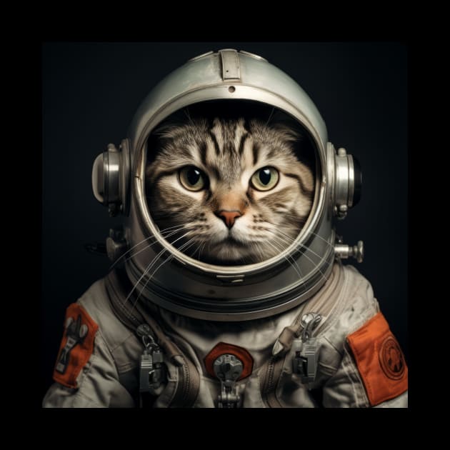 Astronaut Cat in Space - European Shorthair by Merchgard