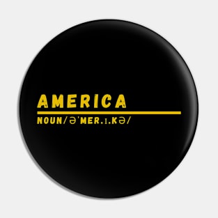 Word America Pin