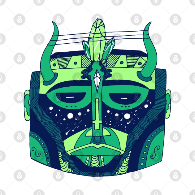 Ngreen African Mask No 8 by kenallouis