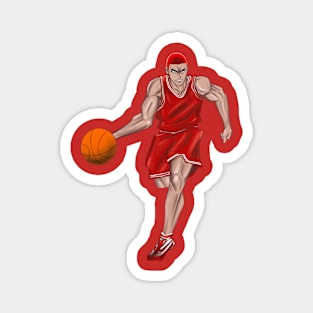 sakuragi sports player talented basketball anime ecopop art Magnet