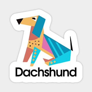 Dachshund Retro Minimalistic Dog Owner Wiener Dog Funny Magnet