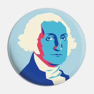 President George Washington Pop Art Portrait Pin