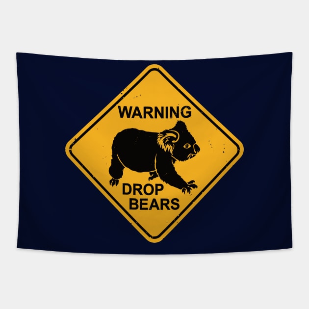 Drop Bears Funny Koalas Koala Bear T-Shirt Tapestry by IncognitoMode