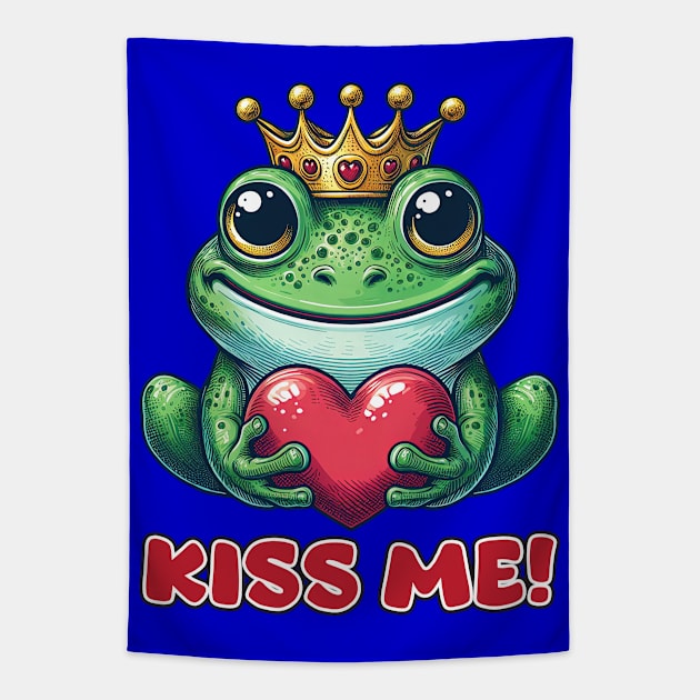 Frog Prince 80 Tapestry by Houerd