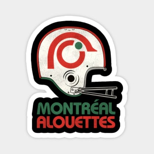 Montreal Alouettes Football Team Helmet Magnet