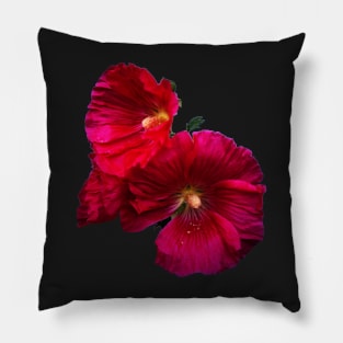 Fuschia Hollyhock Pillow