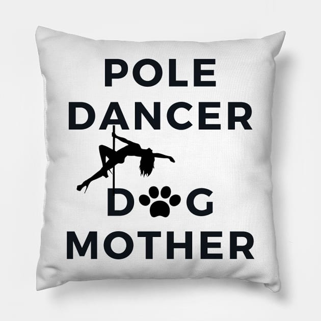 Pole Dancer & Dog Mother Pillow by Liniskop