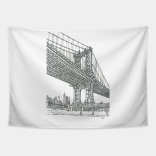 Manhattan bridge Tapestry