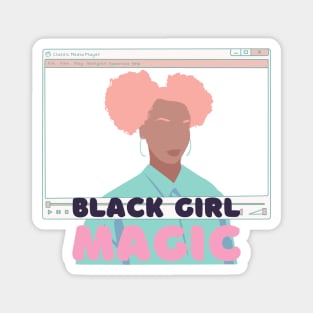 Black woman feminism black woman black girl black magic empowerment Magnet