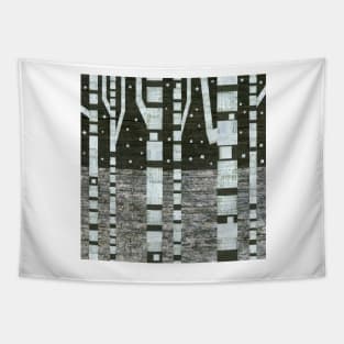 Night Birches Tapestry