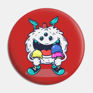 MONSTER MIKA ICE CREAM Pin