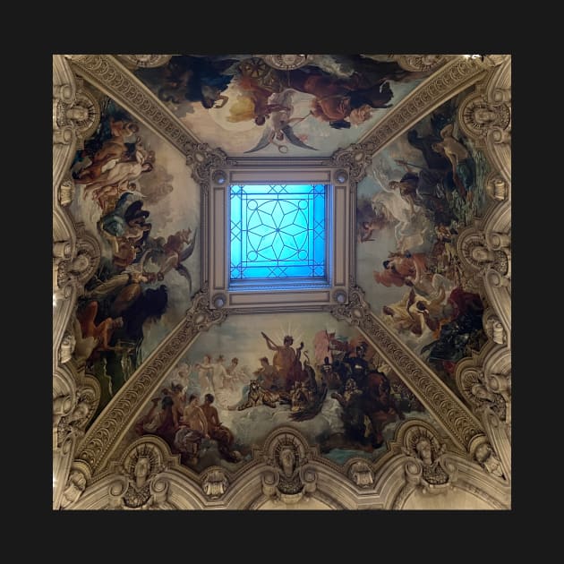 ceiling of the grand staircase of the Opéra Garnier by dreamtravel