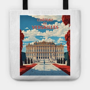 Chateau de Versailles France Tourism Vintage Poster Tote