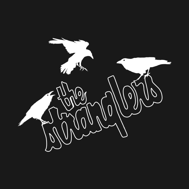 stranglers crows white outline by Scott Poling Art