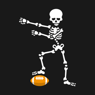 American football Rugby floss dance flossing skeleton T-Shirt