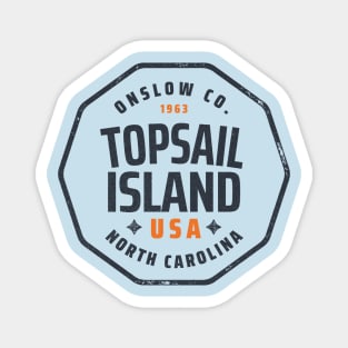 Topsail Island, NC Summertime Vacationing Memories Badge Magnet