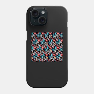 Colorful Red Flower Pattern Phone Case