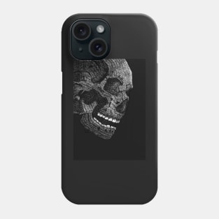 Hand Drawn Skull Print Art Phone Case