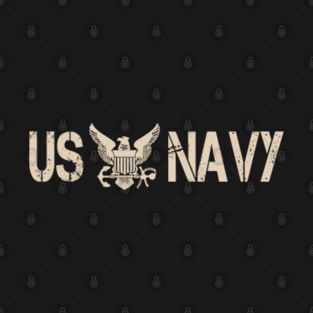 Discover US Navy Vintage Basic T-Shirt Navy U.S. Military Shirt Naval Veteran Sailor - Navy - T-Shirt