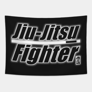 BJJ White Belt Jiu Jitsu Fighter Tapestry