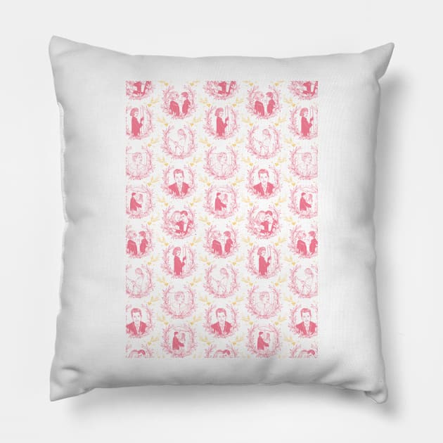 Umbrellas of Cherbourg Pillow by ruralmodernist