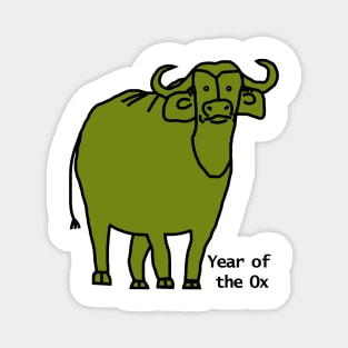 Year of the Ox Green Magnet