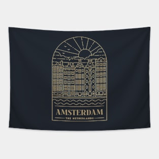 Amsterdam, The Netherlands Monoline - Gold Tapestry