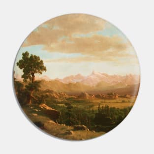 Wind River Country by Albert Bierstadt Pin