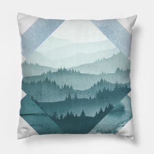 Forest landscape Pillow