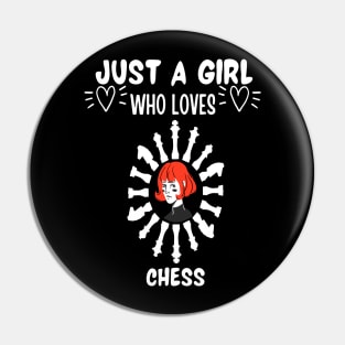 Just a girl who loves chess Pin